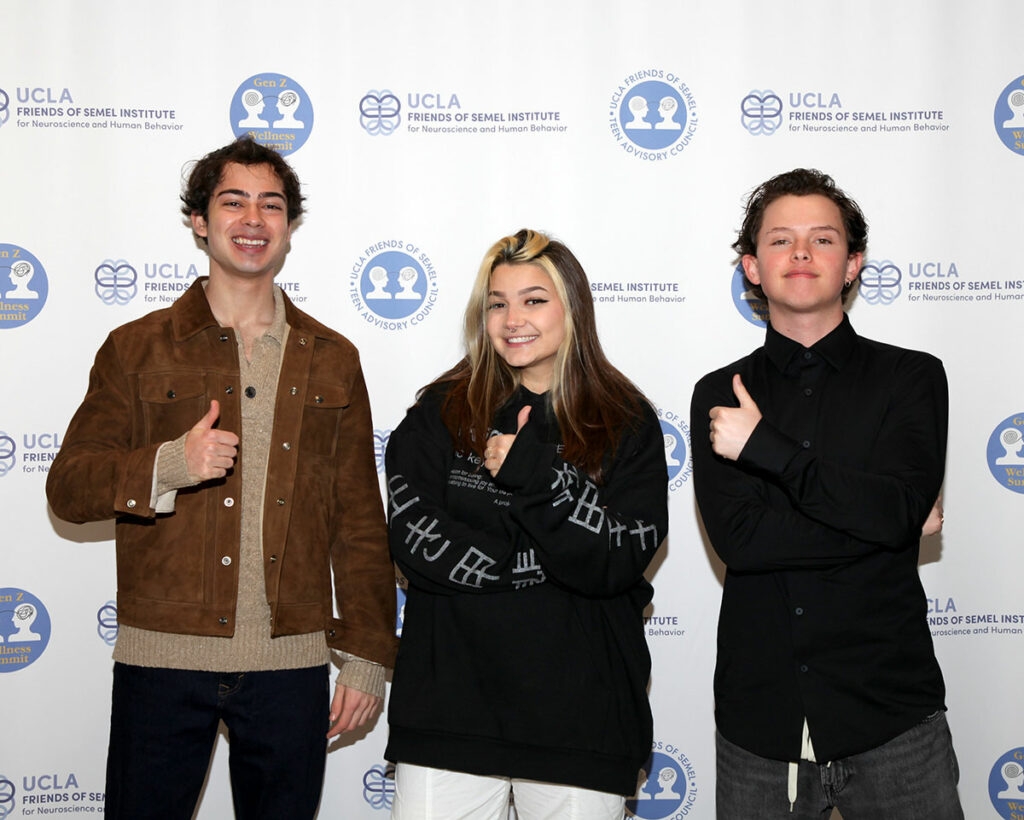 Red Carpet with Talk with Zach founder Zach Gottlieb, singer-songwriter Skydxddy, and influencer and musician Jacob Sartorius